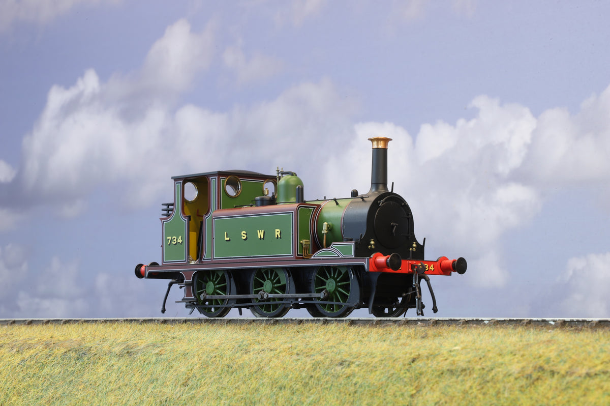 Dapol Finescale O Gauge &#39;Terrier&#39; A1 No. 734 LSWR Green DCC Sound