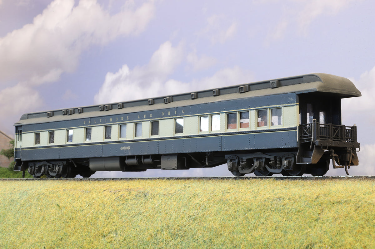 WORKSHOP American O Scale (Kit-Built) Pair of Baltimore &amp; Ohio Passenger Coaches
