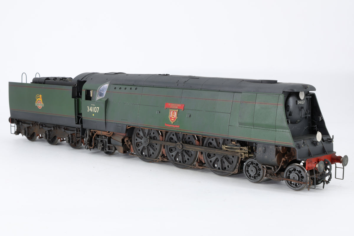 Finescale O Gauge (Kit-Built) ex-SR West Country No. 34107 'Blandford Forum' BR Green Pro-Weathered