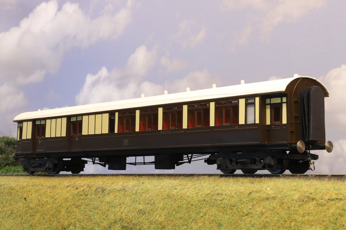 Kit-built Finescale O Gauge GWR Dreadnought 3rd Brake No. 3469