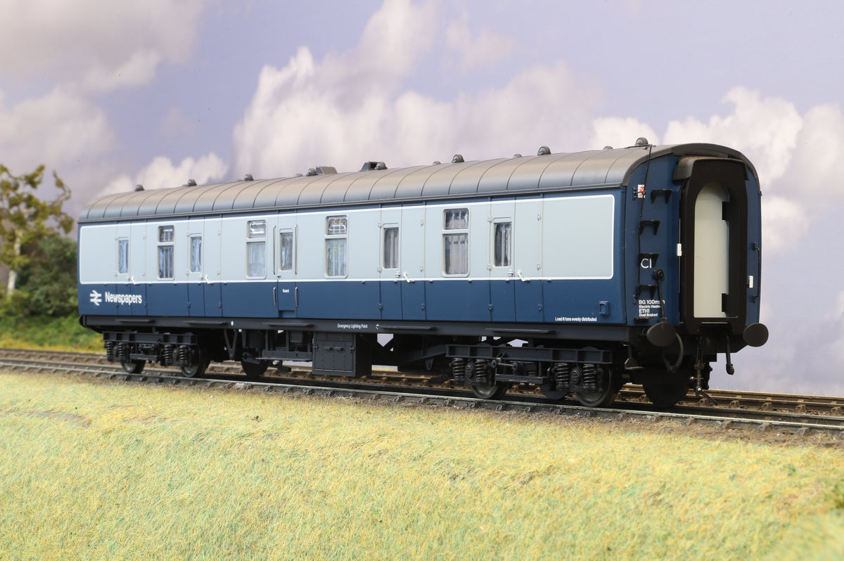 Heljan Finescale O Gauge MK1 BG Newspaper branding in BR Blue/Grey