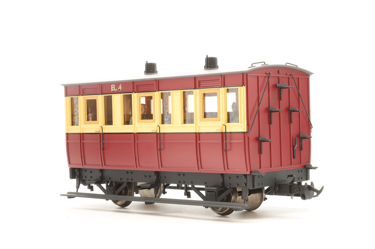 BMS/Accucraft 16mm Scale (45mm Gauge) Isle of Man Railway 4-Wheel Composite Coach