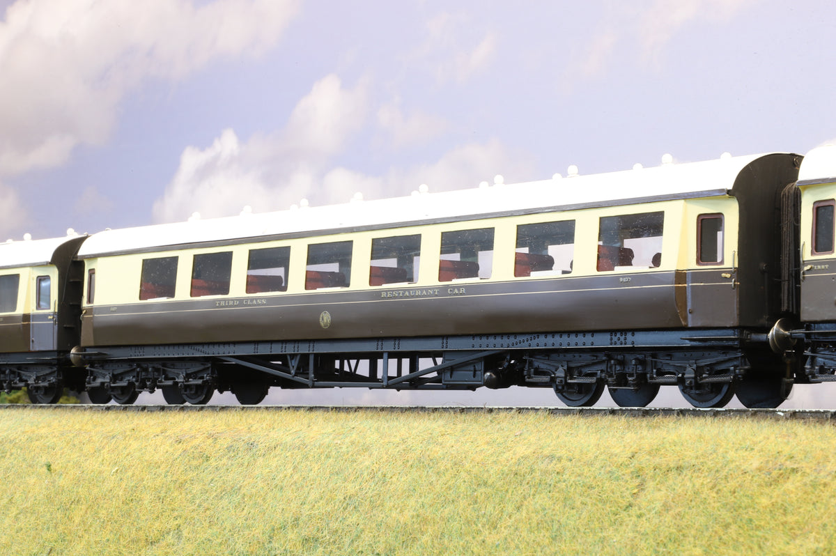 Kit-built Finescale O Gauge Rake of Nine GWR Centenary Coaches