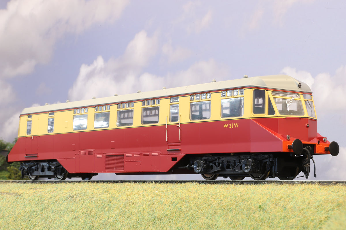 Heljan Finescale O Gauge Diesel Railcar No. W21W BR Crimson & Cream, DCC Sound