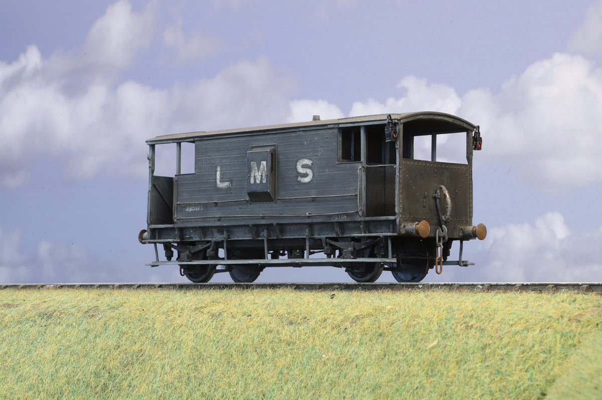 Finescale O Gauge (Kit-Built) LMS 20Ton Brake Van, Weathered