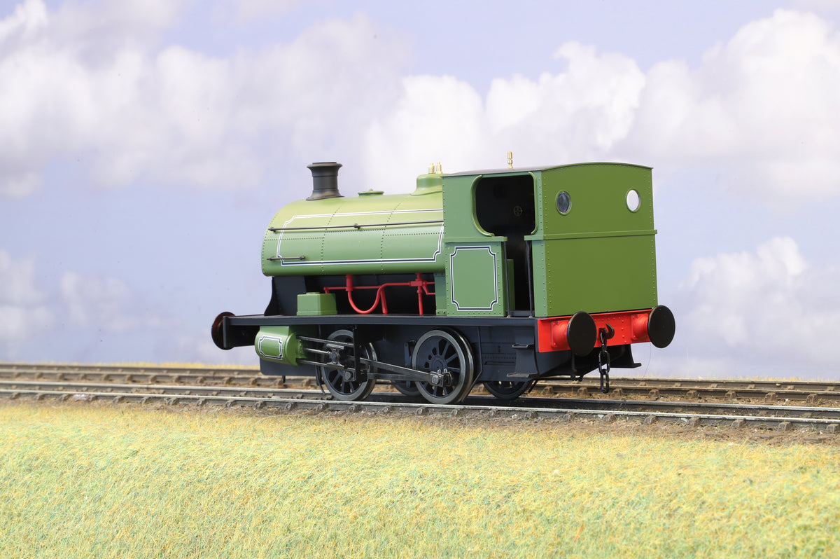 Minerva Finescale O Gauge E Class Peckett Saddle Tank Lined Green, DCC Sound
