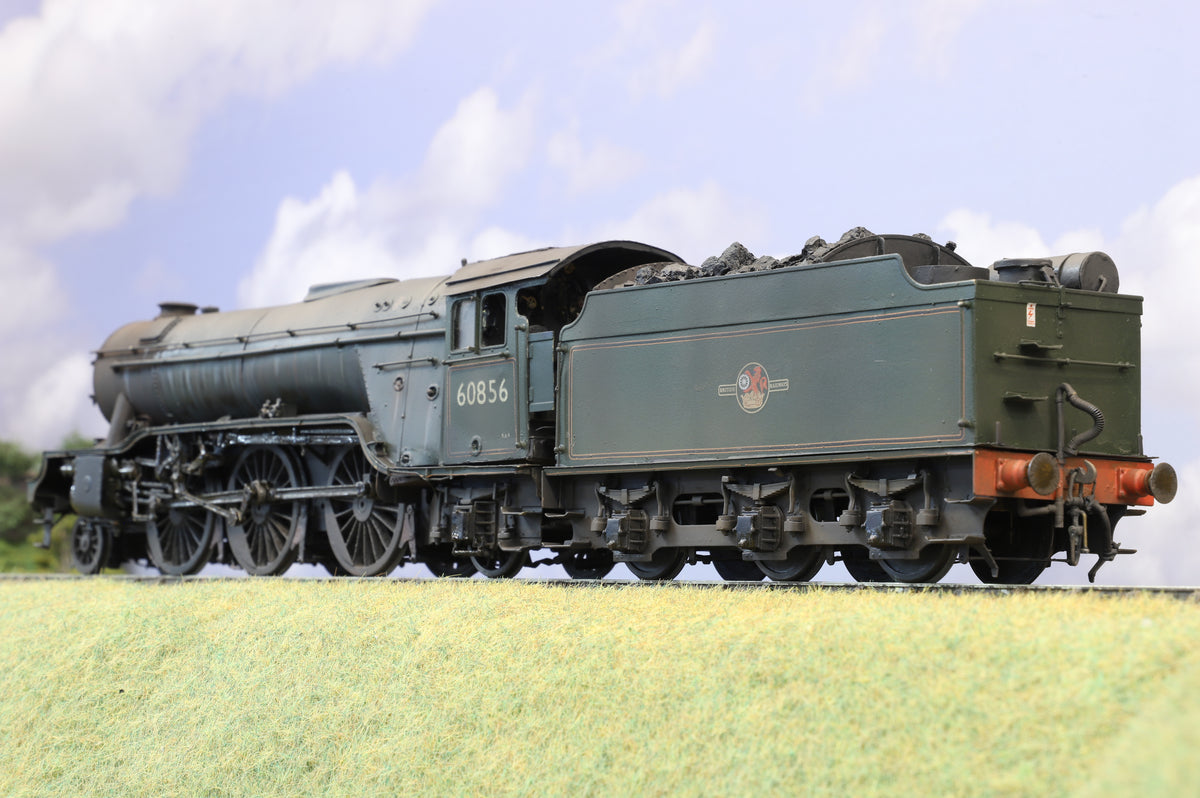 Finescale O Gauge Gresley V2 No. 60856, BR Green, Late Crest, Pro-Weathered