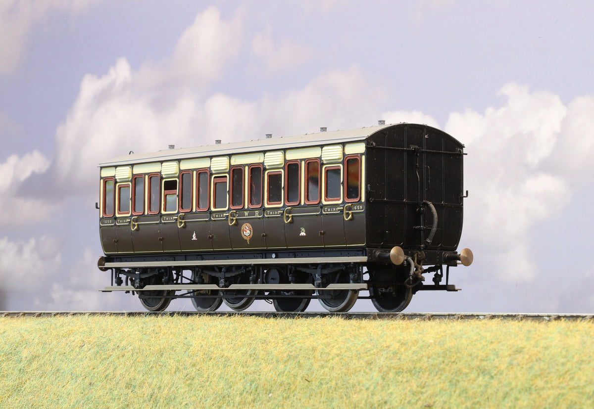 Finescale O Gauge (Kit-Built) GWR S6 All Third 6-Wheel Coach (Brass Construction)