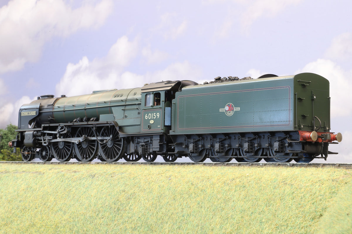 Golden Age Models Finescale O Gauge Peppercorn Class A1 No. 60159 'Bonnie Dundee' BR Green Late Crest, Weathered, DCC Sound & Smoke