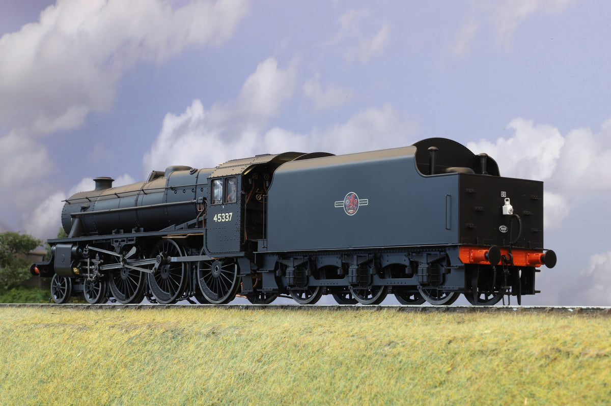 Finescale O Gauge Ellis Clark Trains Black 5&#39; No. 45337, BR Black Unlined, Late Crest
