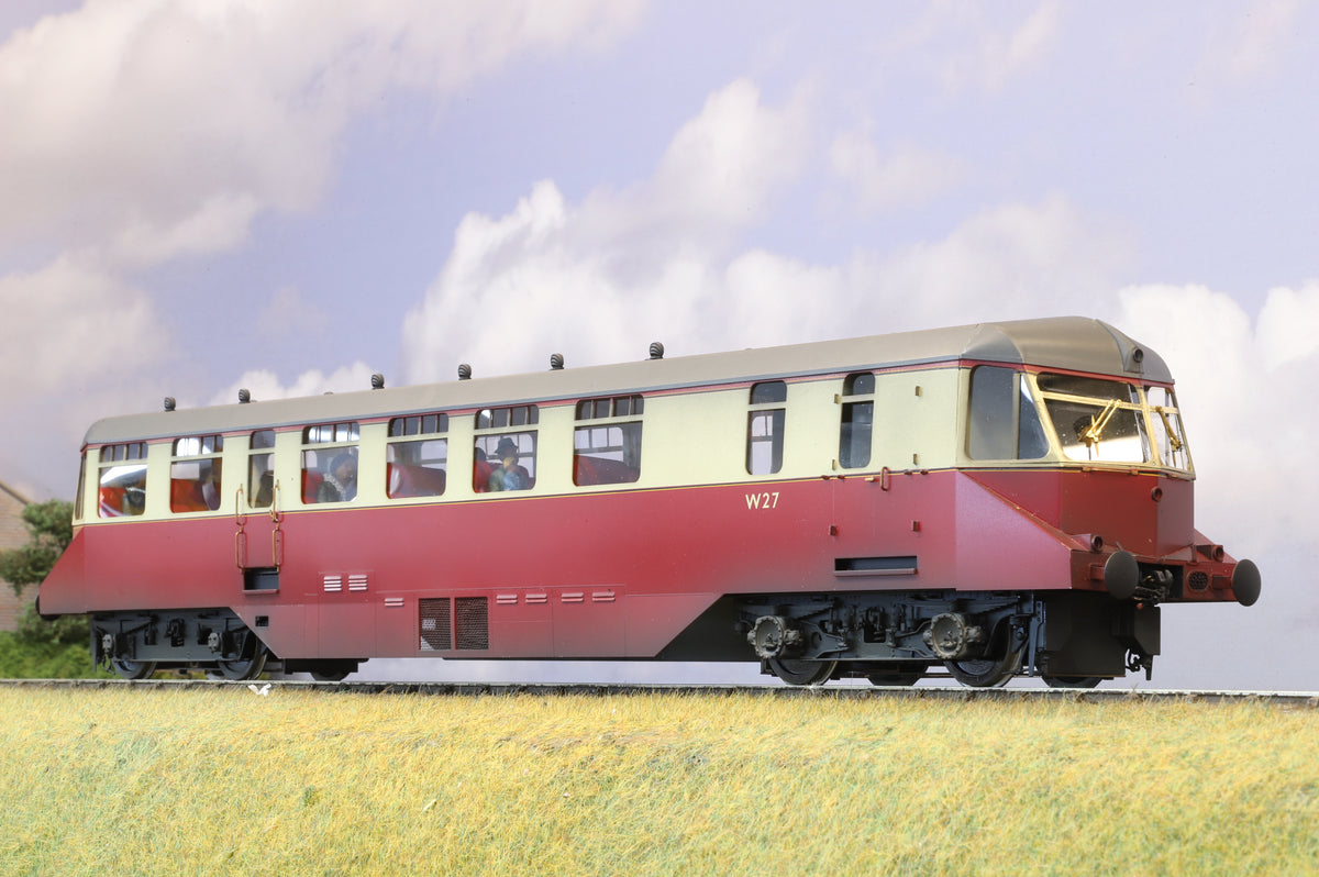 Sancheng/Tower Brass GWR Passenger Railcar No. W27 BR Crimson &amp; Cream (Weathered)