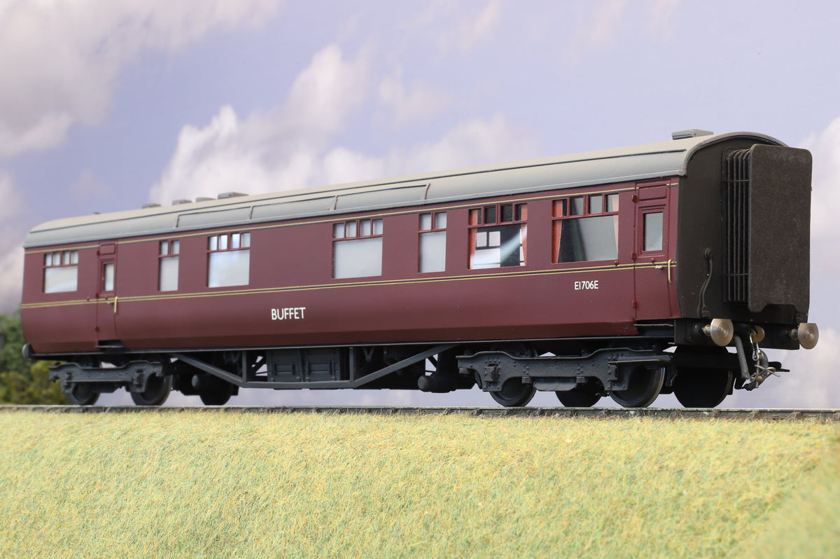 Finescale O Gauge (Kit-Built) Thompson Buffet  No.E1706E, BR Maroon