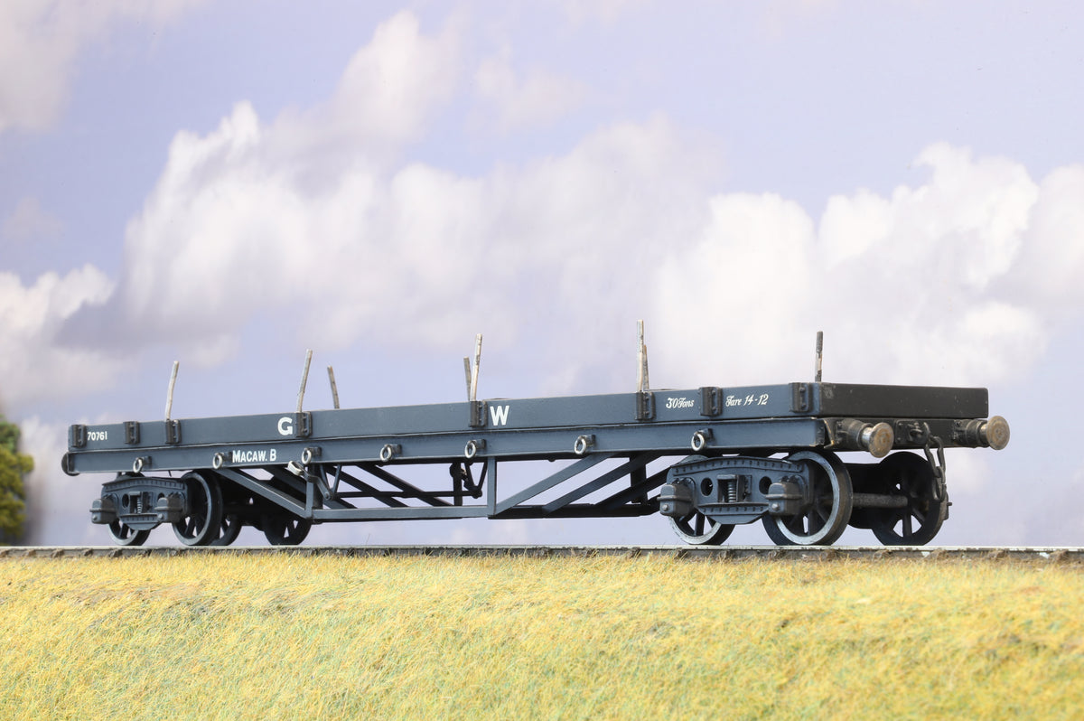 Finescale O Gauge (Kit-Built) GWR Macaw B Bogie Bolster Wagon &#39;70761&#39;