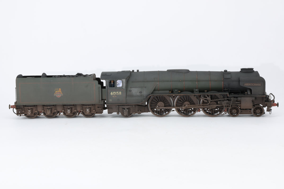 DJH Finescale O Gauge Peppercorn A1 No. 60158 'Aberdonian' BR Green Early Crest Weathered DCC Sound & Smoke