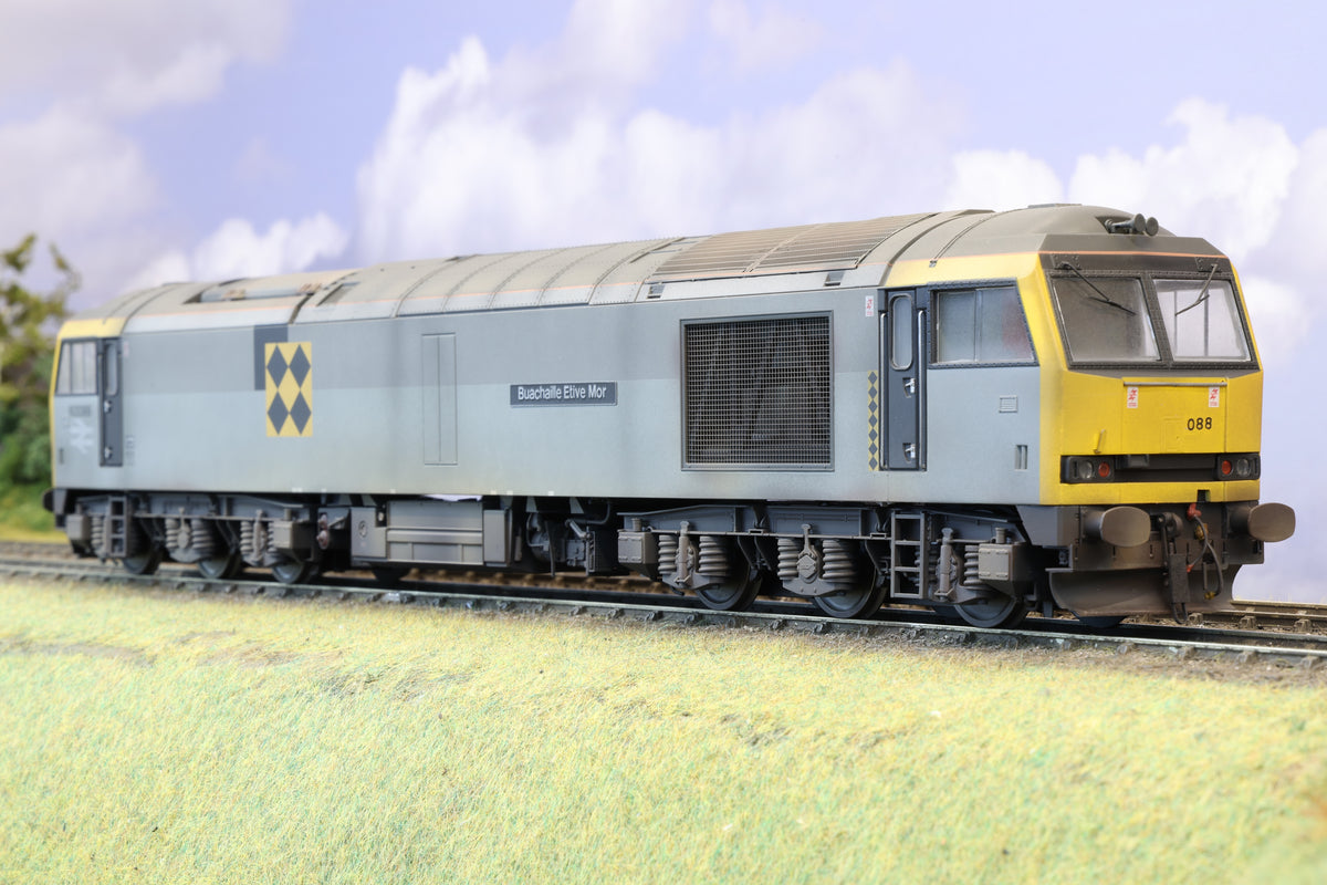 Heljan Finescale O Gauge Class 60 No. 60088 'Buachaille Etive Mor' Railfreight Grey (Coal Sector), Pro-Weathered, Tower Models Exclusive