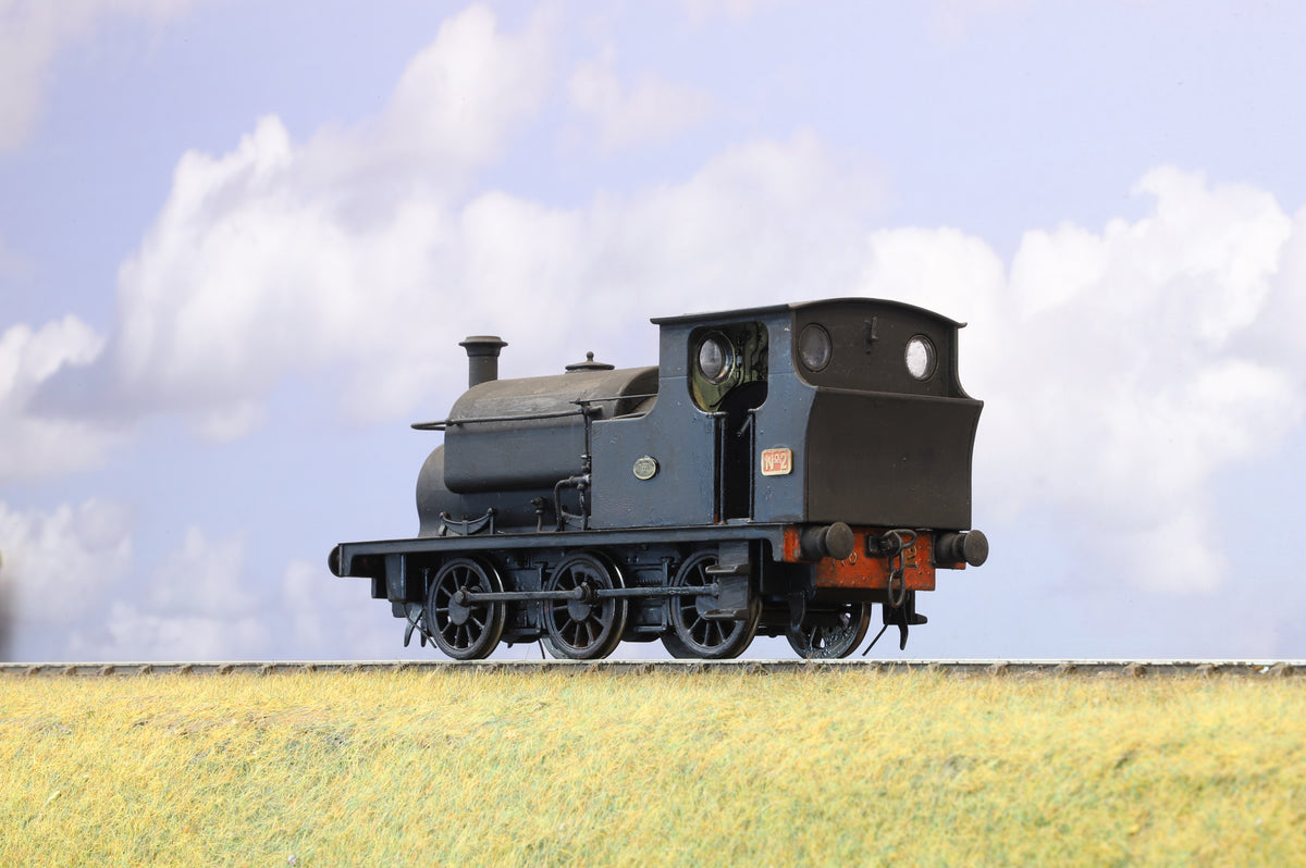 Ixion Finescale O Gauge Hudswell Clarke Standard Contractor&#39;s Tank No.2 Black (Weathered) DCC Sound