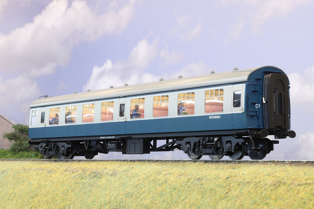 Darstaed Finescale O Gauge BR Mk1 Second Corridor (SK), BR Blue/Grey, No.SC24084