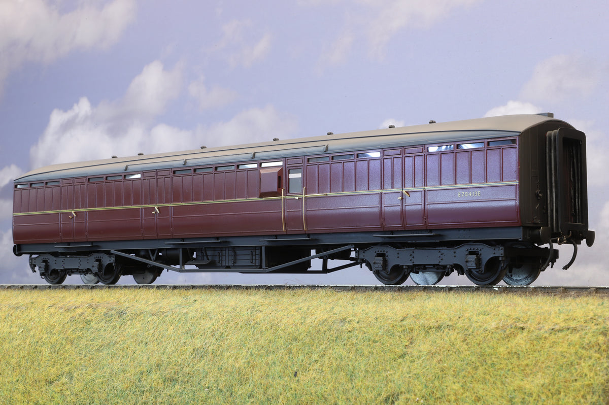 Golden Age Models Finescale O Gauge Gresley Baggage Car (BG) BR Maroon