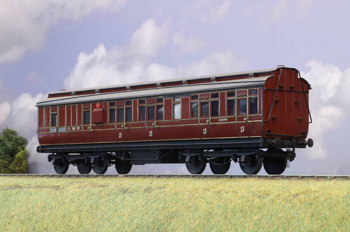 Kit-built Finescale O Gauge  ex-Midland Railway Clerestory Brake Third No.2090