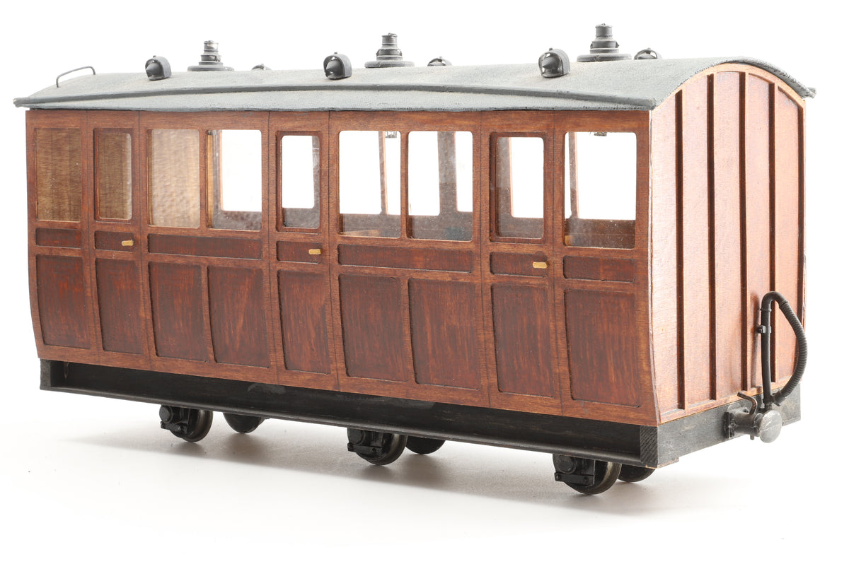Kit-Built 16mm (32mm Gauge) Narrow Gauge 6-Wheel Coach