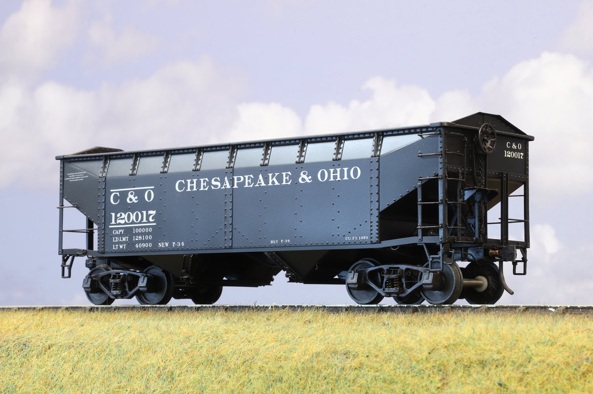 Rich Yoder Models Chesapeake &amp; Ohio 50-Ton Twin Bay Steel Hopper