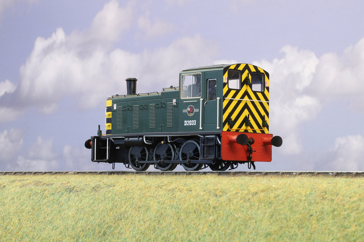 Heljan Finescale O Gauge 2055 Class 03 D2033, BR Green w/ Wasp Stripes
