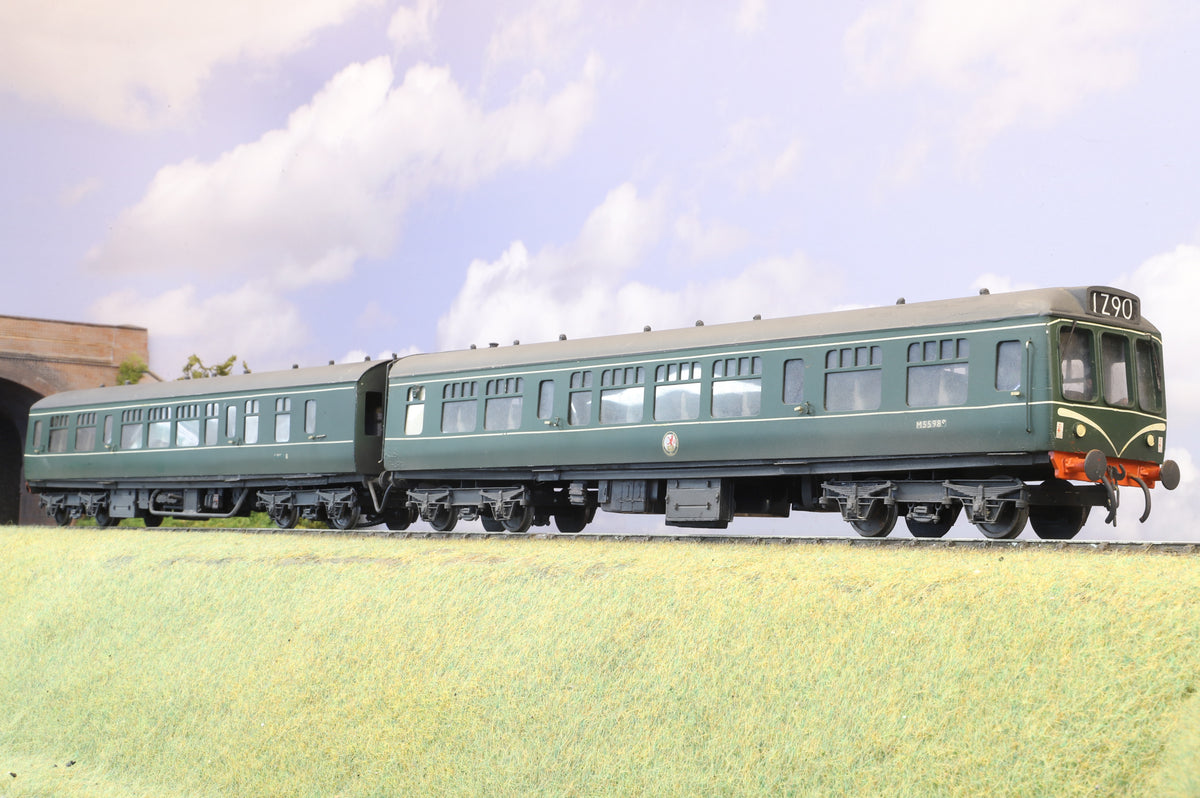 Finescale O Gauge (Kit-Built) Class 108 DMU BR Green (Speed Whiskers), Weathered