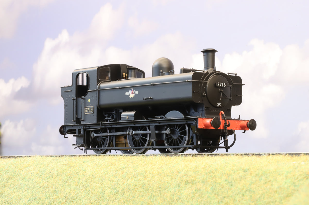 Dapol Finescale O Gauge Class 57xx Pannier Tank BR Black (Late Crest) No. 3716