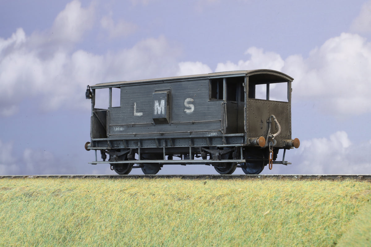 Finescale O Gauge (Kit-Built) LMS 20Ton Brake Van, Weathered