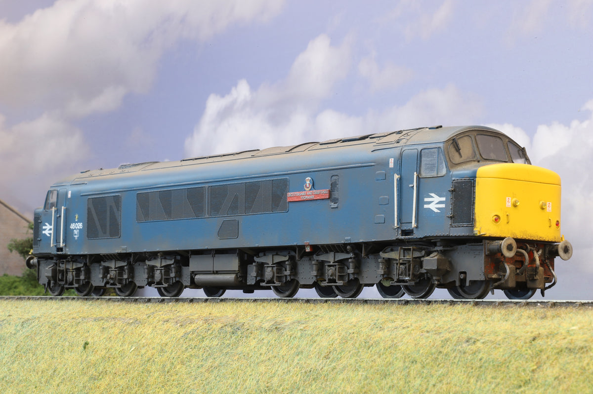 JLTRT Kit-Built Finescale O Gauge Class 46 BR Blue No.46026 DCC Sound &amp; Weathered