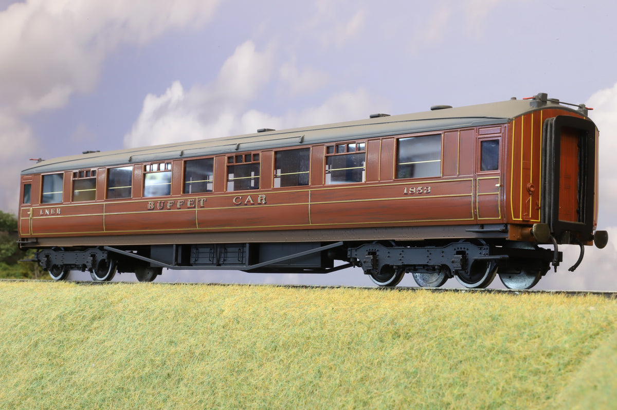 Golden Age Models Finescale O Gauge Gresley LNER Teak Buffet No. 1853 (Grey Roof)