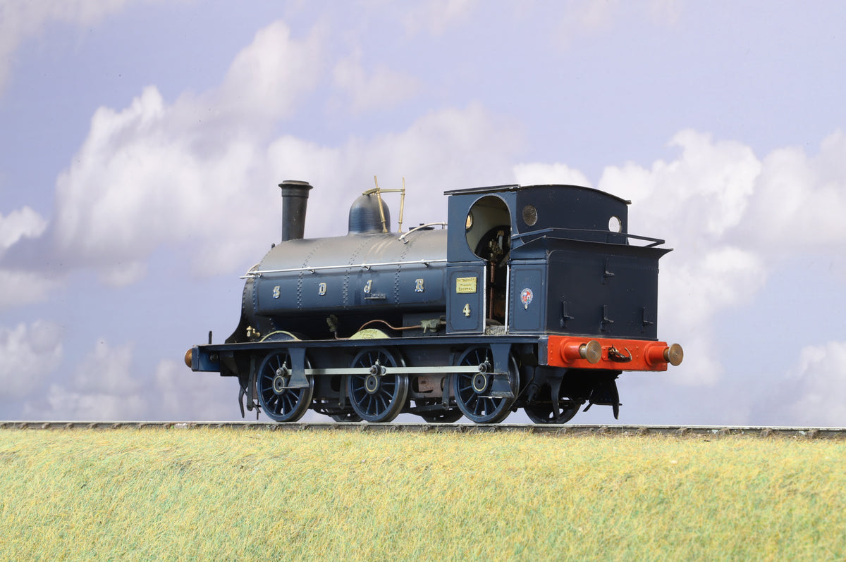 Finescale O Gauge (Kit-Built) SDJR Fox & Walker 0-6-0ST No. 4, Prussian Blue, DCC Sound