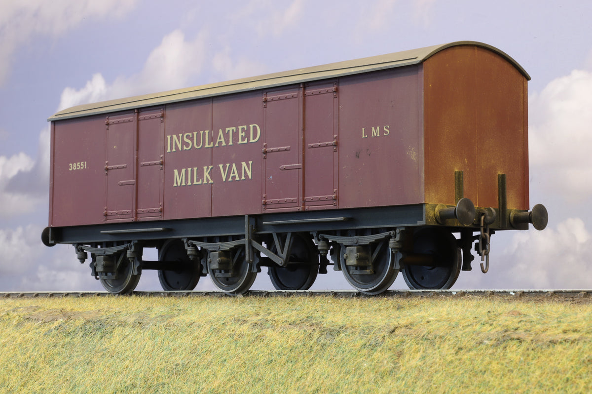 Gauge 1 (10mm) LMS 6-Wheel Insulated Van 'Insulated Milk Van' Weathered