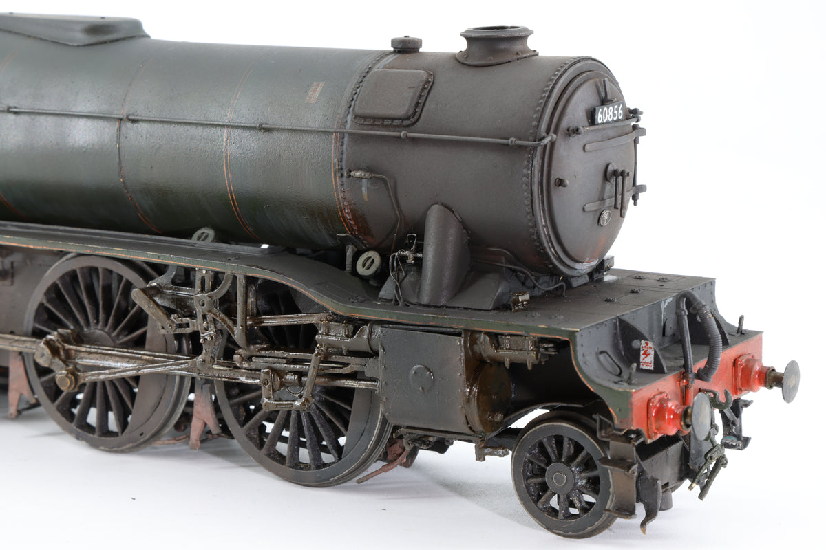 Finescale O Gauge Gresley V2 No. 60856 BR Green Late Crest Pro-Weathered