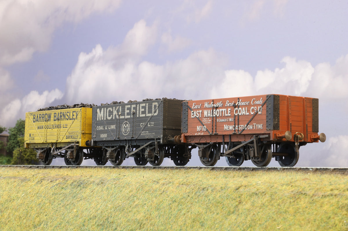 Slater&#39;s Finescale O Gauge (Kit-Built) Rake Of 3 Private Owners Wagons, Weathered