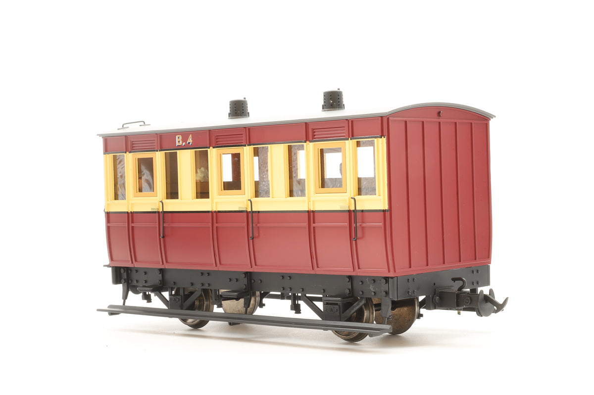 BMS/Accucraft 16mm Scale (45mm Gauge) Isle of Man Railway 4-Wheel Composite Coach