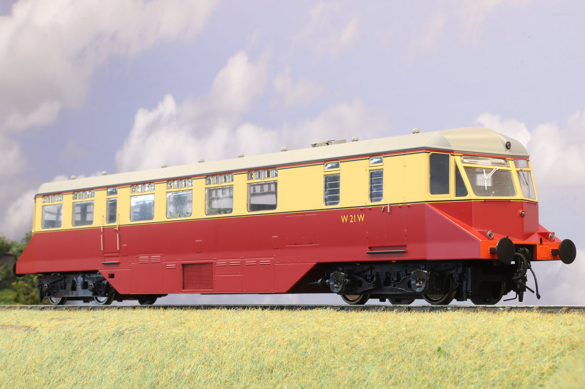 Heljan Finescale O Gauge Diesel Railcar No. W21W BR Crimson & Cream, DCC Sound