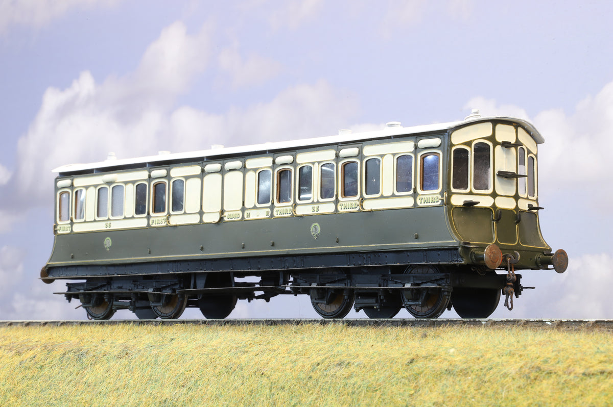 Finescale O Gauge (Kit-Built) Highland Railway Composite Observation Coach (Brass Construction)