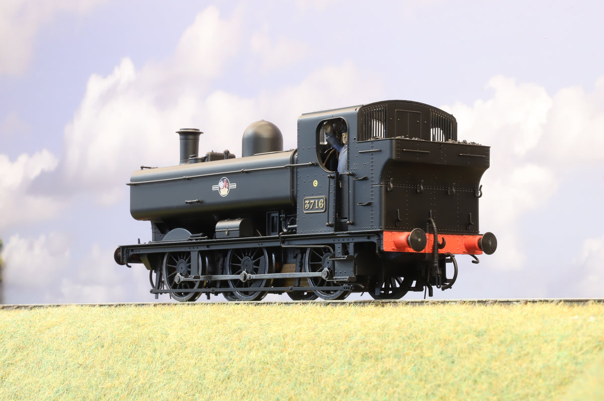 Dapol Finescale O Gauge Class 57xx Pannier Tank BR Black (Late Crest) No. 3716