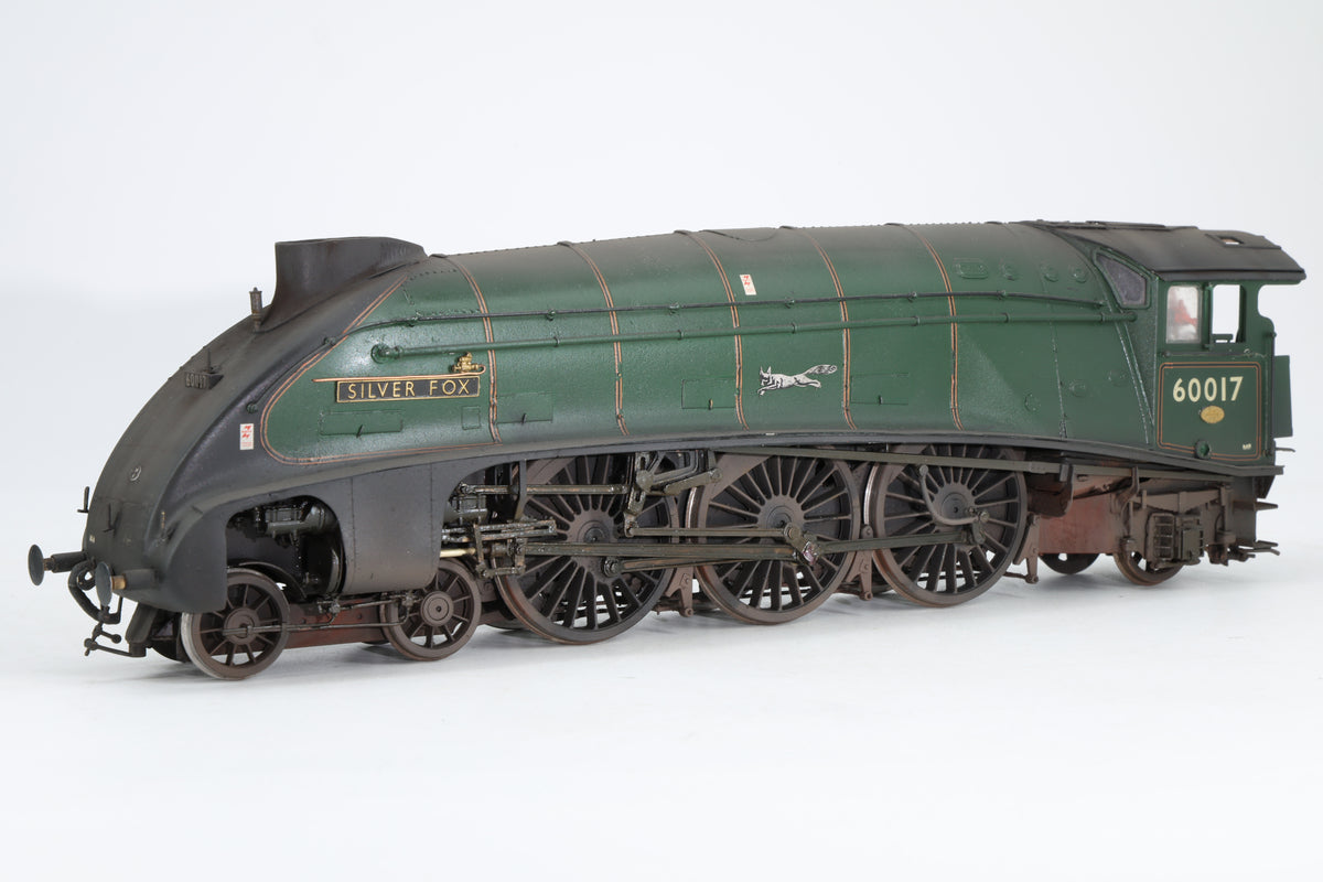 DJH (Kit-Built) Finescale O Gauge ex-LNER Class A4 No. 60017 'Silver Fox' BR Green Late Crest Pro-Weathered