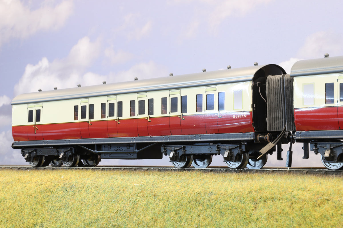 Darstaed Coarse Scale O Set of 3 SR Manusell Coaches BR Crimson &amp; Cream &#39;Set A&#39;