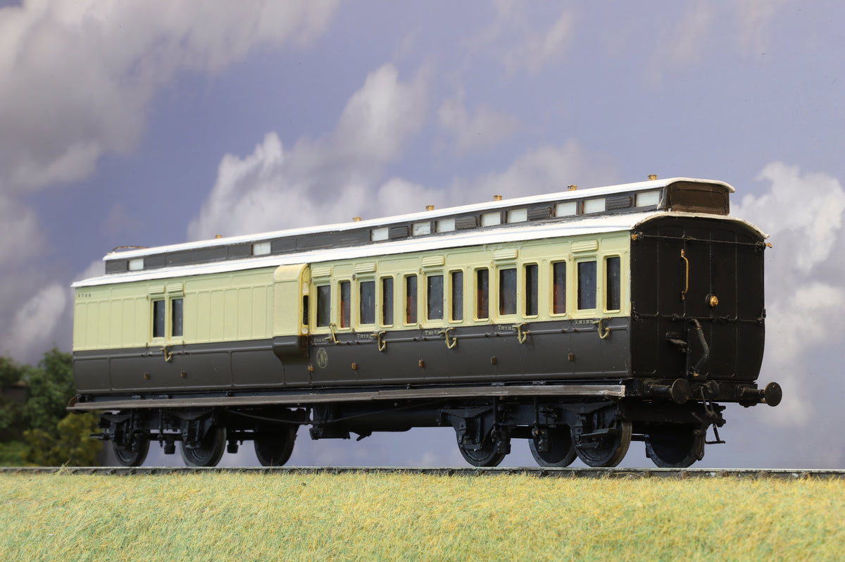 Finescale O Gauge (Kit-Built) GWR Composite Brake Third Clerestory Coach No. 6789