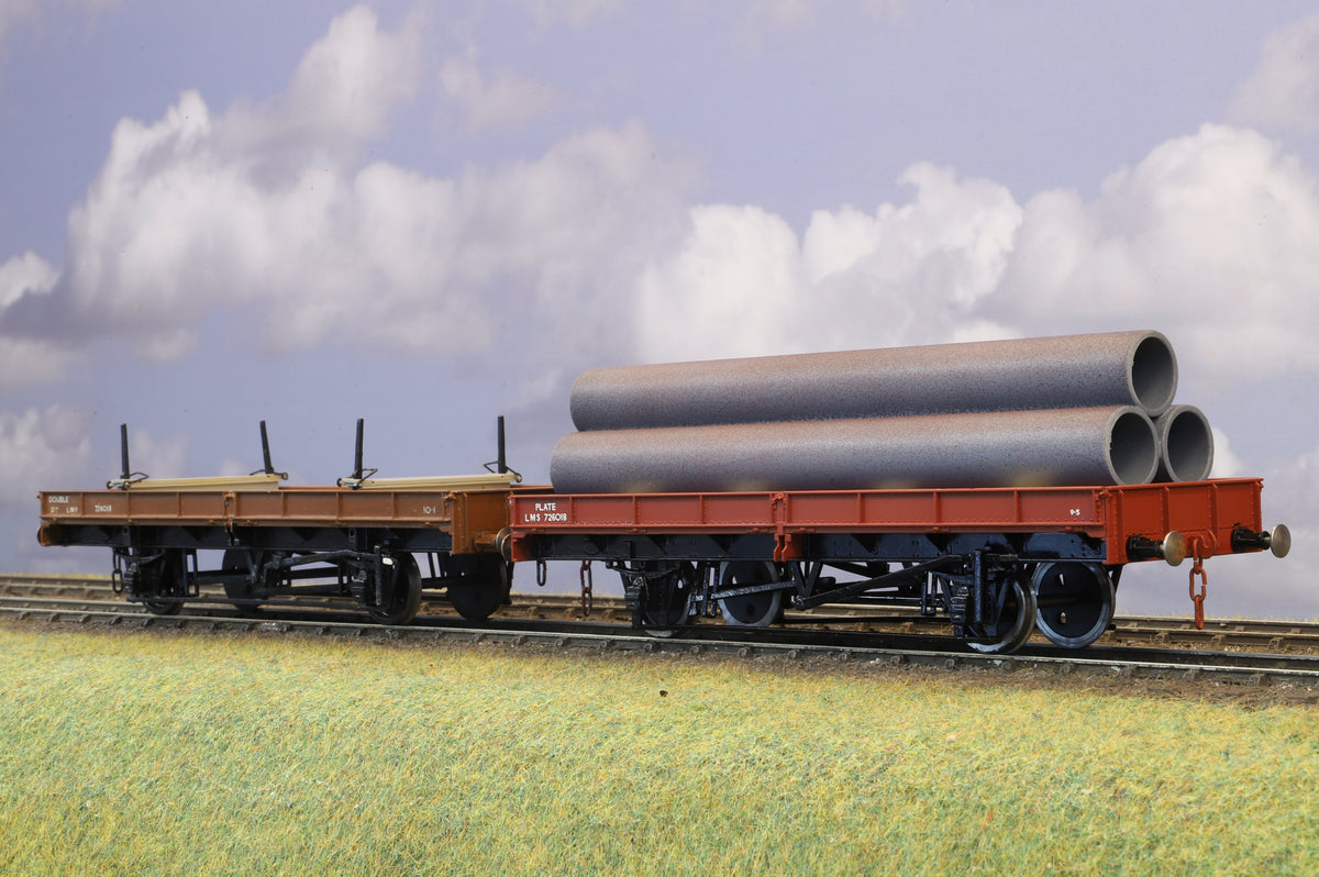 Parkside Finescale O Gauge (Kit-Built) Pair of LMS Plate Wagons