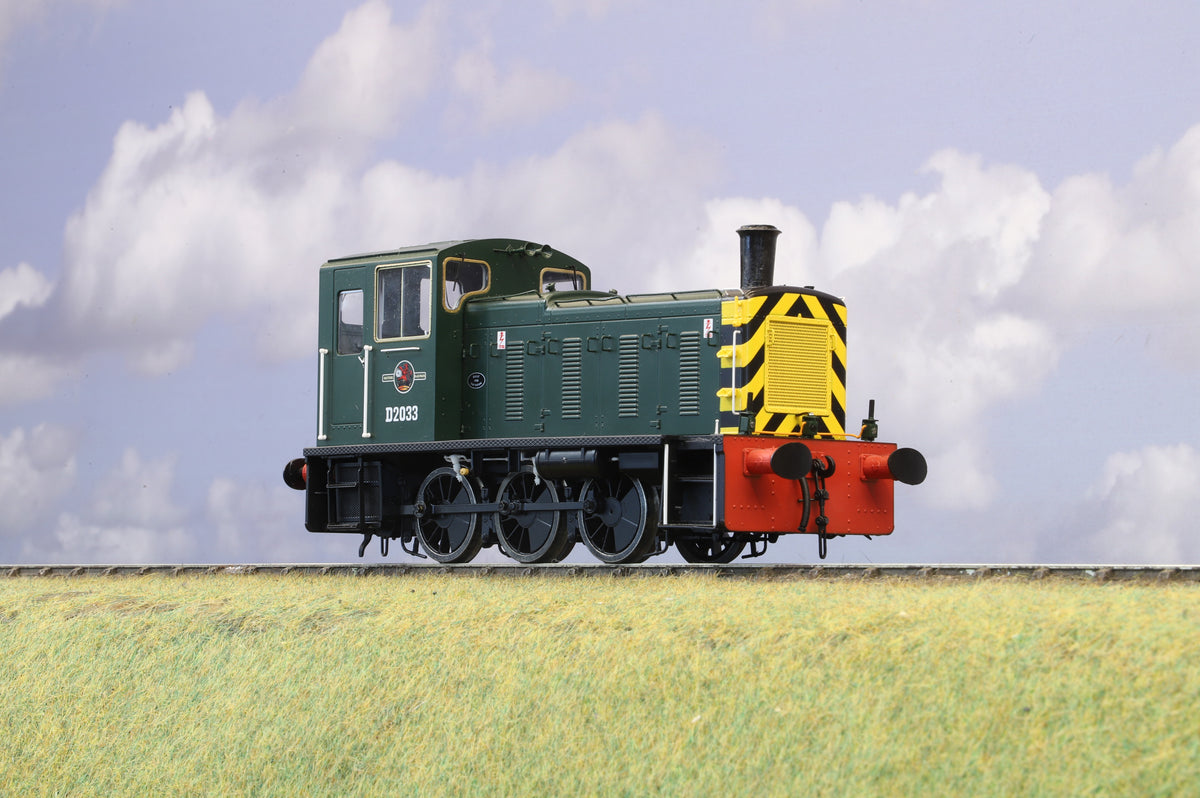 Heljan Finescale O Gauge 2055 Class 03 D2033, BR Green w/ Wasp Stripes