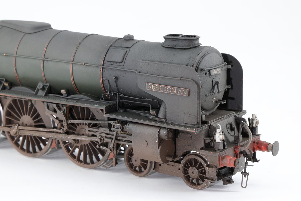 DJH Finescale O Gauge Peppercorn A1 No. 60158 'Aberdonian' BR Green Early Crest Weathered DCC Sound & Smoke