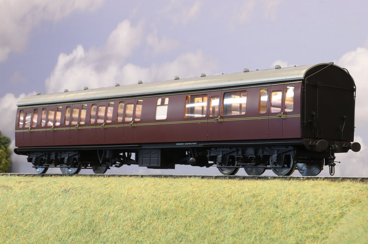 Darstaed Finescale O Gauge Mk1 Suburban CL, BR Lined Maroon, Unnumbered