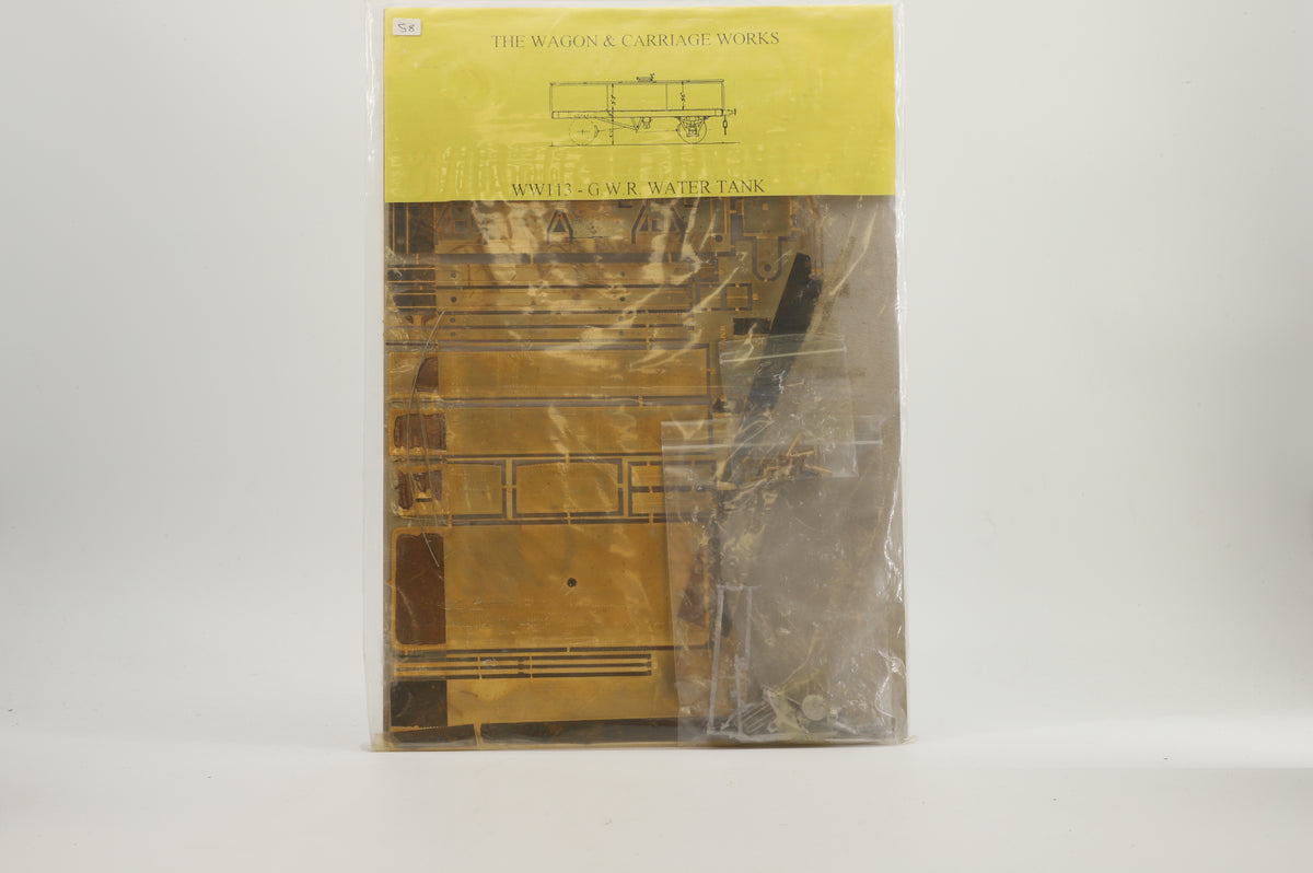 The Wagon & Carriage Works Finescale O Gauge GWR Water Tank Dia DD1 Wagon Kit