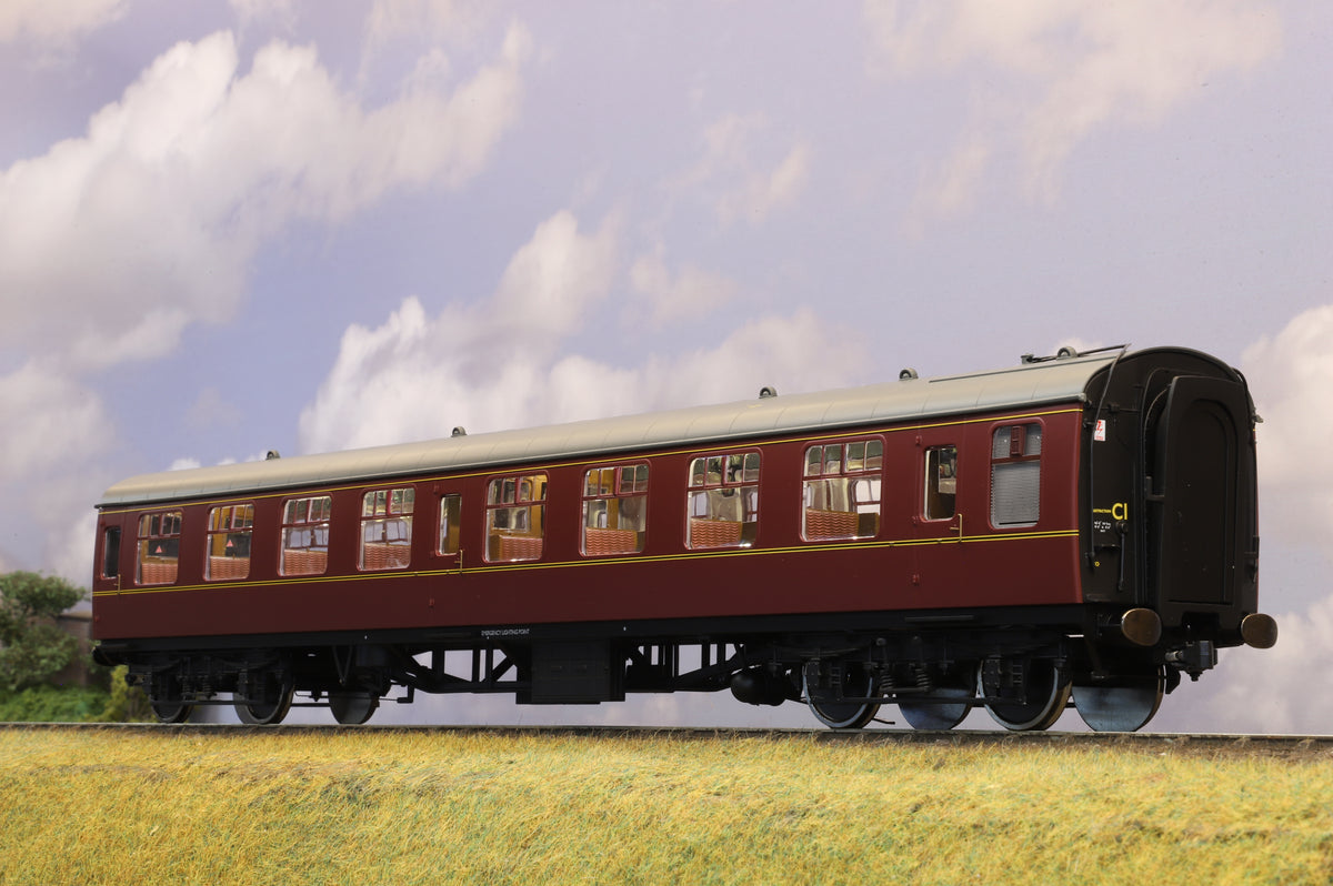 Lionheart Finescale O Gauge BR MK1 Second Open Maroon Un-numbered