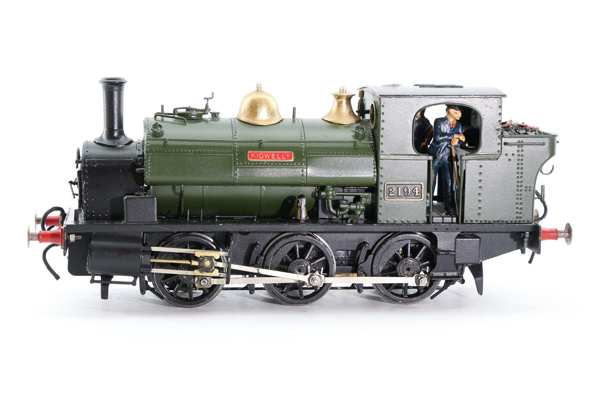 Finescale O Gauge (Kit-Built) ex-BP&GV Avonside 0-6-0ST No. 2194 'Kidwelly' GWR Green