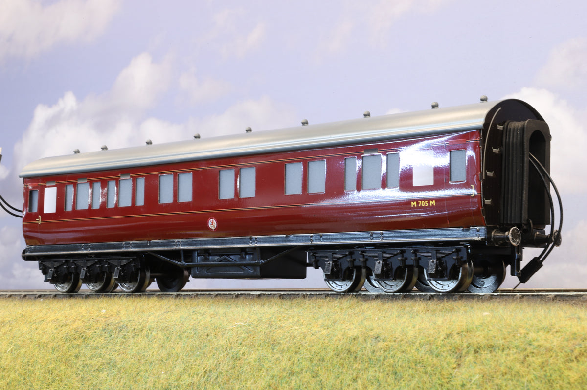 Darstaed Coarse Scale O LMS Period II Sleeping Car BR Maroon
